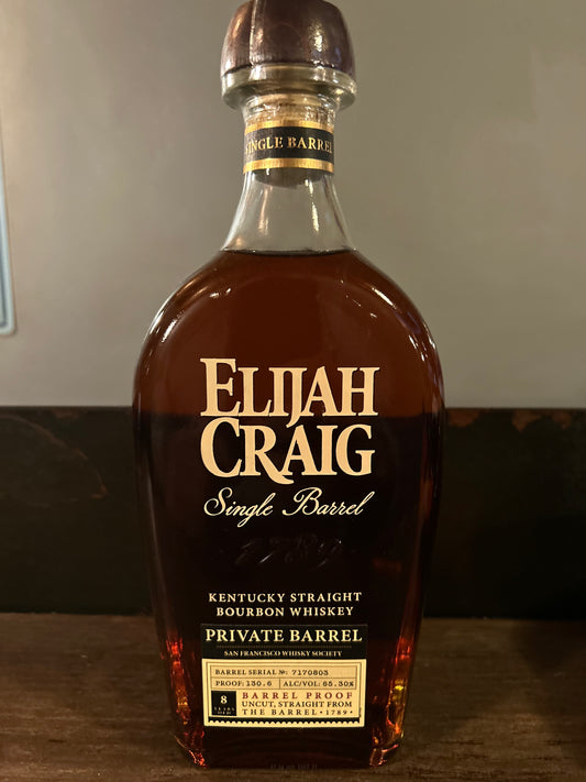Elijah Craig Single Barrel for SFWS